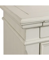 Picket House Furnishings Brooks 3-Drawer Nightstand with Usb Ports