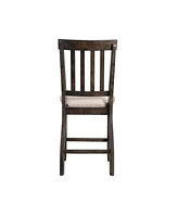 Picket House Furnishings Stanford Counter Slat Back Side Chair Set
