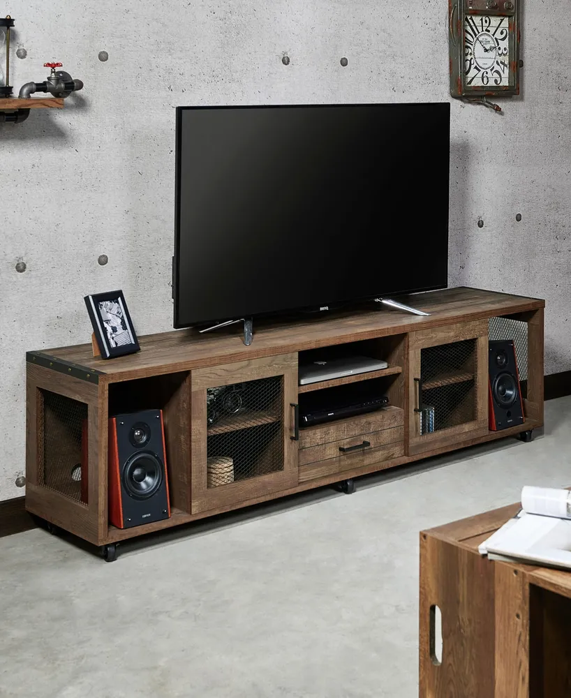 Klemson Reclaimed Oak Multi-Storage Tv Stand