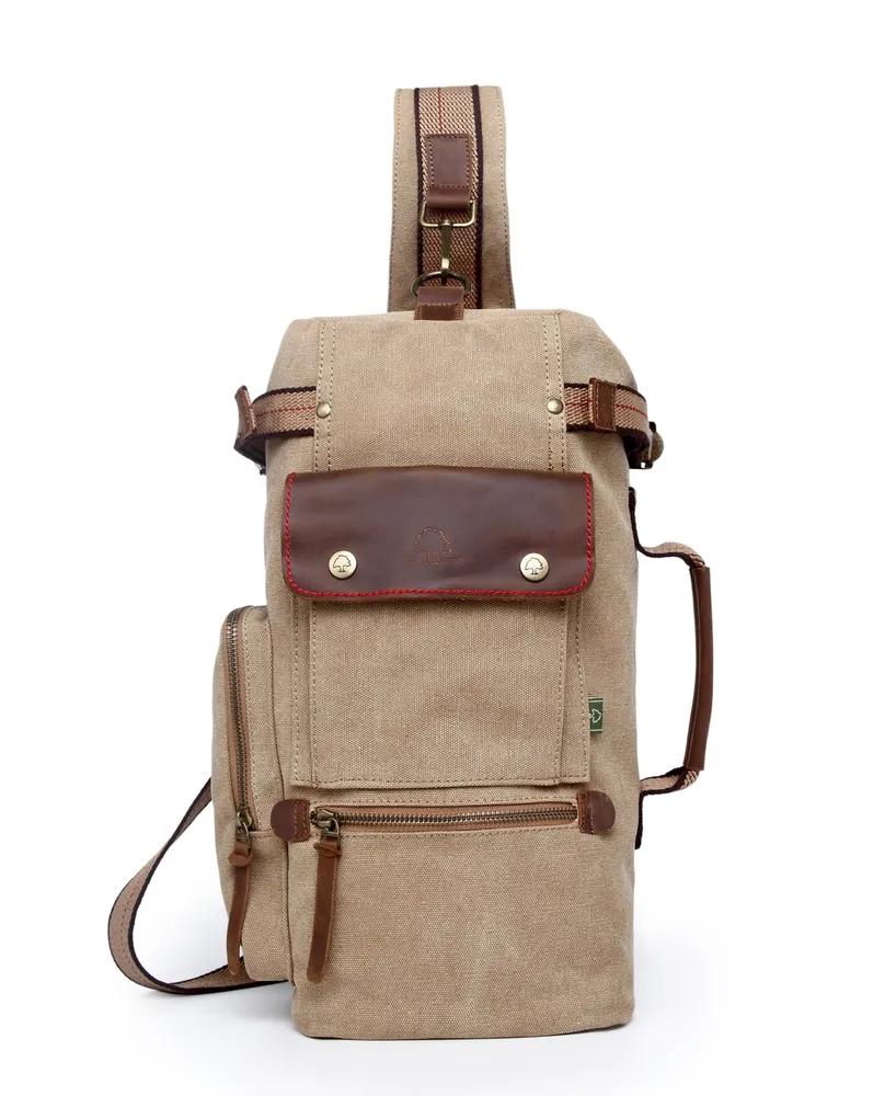 Tsd Brand Hill Side Canvas Sling Bag