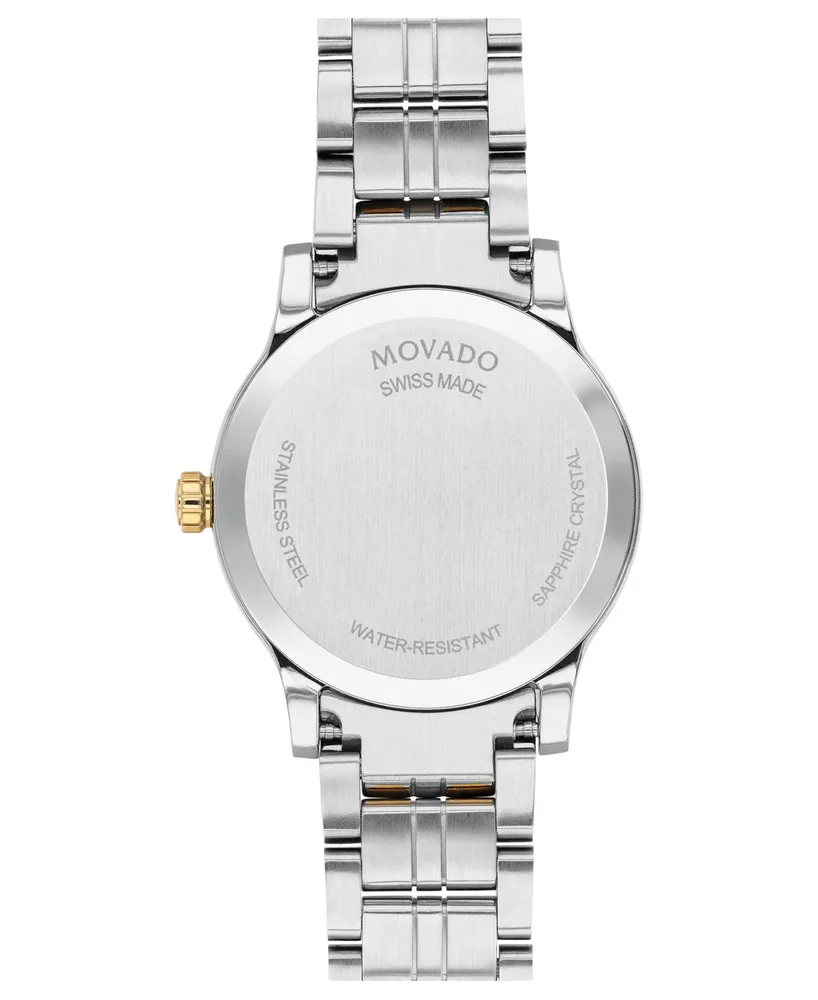 Movado Women's Swiss Gold Pvd & Stainless Steel Bracelet Watch 28mm