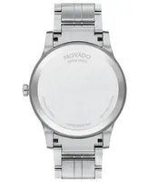 Movado Men's Swiss Stainless Steel Bracelet Watch 40mm
