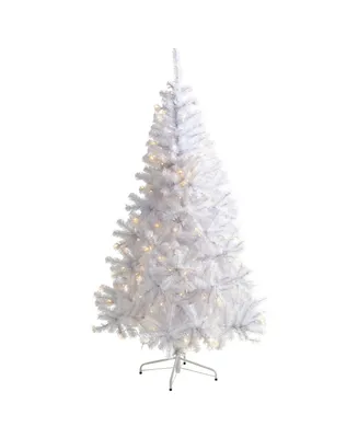 Nearly Natural Artificial Christmas Tree with 680 Bendable Branches and 250 Clear Led Lights