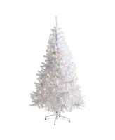 Nearly Natural Artificial Christmas Tree with 680 Bendable Branches and 250 Clear Led Lights