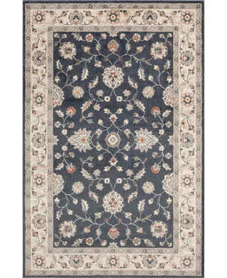 Portland Textiles Cassandra Maneli Blue 7'10" x 9'10" Area Rug