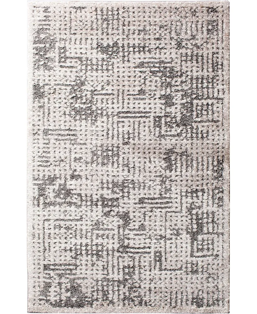 Portland Textiles Urban Exposure Mondamin Silver 7'10" x 9'10" Area Rug