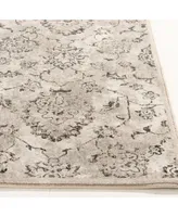 Portland Textiles Alexia Tago Silver 7'10" x 9'10" Area Rug