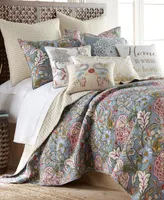 Levtex Angelica Spring Jacobean Floral 3-Pc. Quilt Set