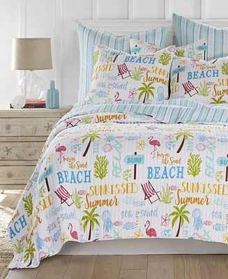 Homthreads Beach Days Quilt Set