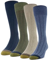 Men's 4-Pack Casual Rib Crew Socks, Created for Macy's