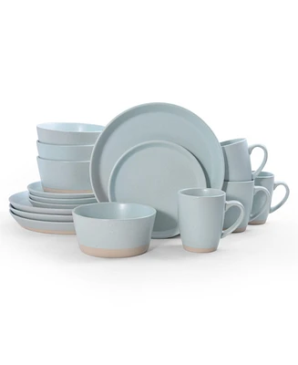 Pfaltzgraff hudson blue 16 pc dinnerware set, service for 4