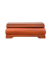 Mele Co. Carmen Wooden Jewelry Box in Walnut Finish