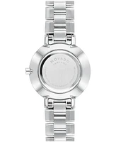 Movado Women's Swiss Faceto Diamond (1/4 ct. t.w.) Stainless Steel Bracelet Watch 28mm