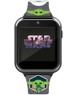 Accutime Kid's Star Wars Baby Yoda Gray Silicone Strap Smart Watch 46x41mm