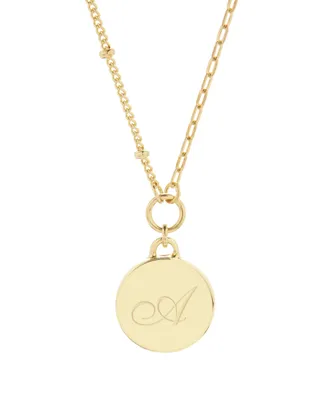 brook & york 14K Gold Plated Paige Initial Pendant - Gold-Plated