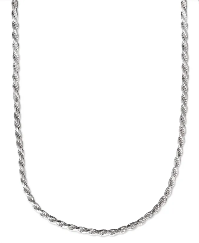 Men's Sterling Silver Necklace, 22 8mm Figaro Chain