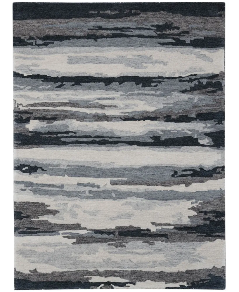 Closeout! Amer Rugs Abstract Abs-6 Onyx 4' x 6' Area Rug