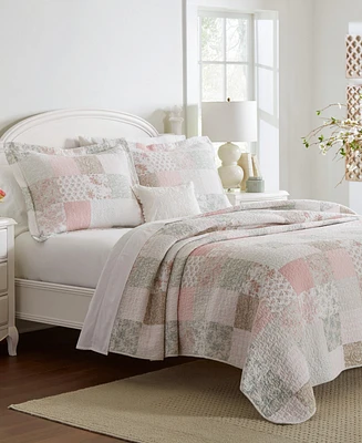 Laura Ashley Celina Patchwork 3-Pc. Quilt Set