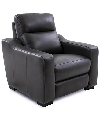 Gabrine Leather Power Recliner, Created for Macy's