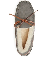 Fireside By Dearfoams Women's Victoria Genuine Shearling Moccasin Slipper