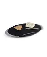 Nambe Noir Cheese Board with Knife