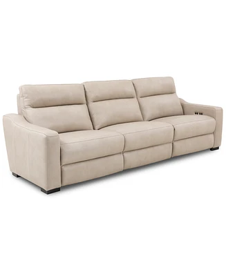 Gabrine -Pc. Leather Sofa with Power Recliners