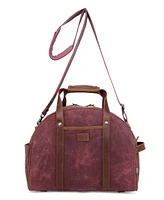 Tsd Brand Stone Creek Waxed Canvas Weekender