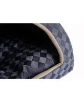 Armarkat Cave Cat Bed with Checkered Pattern