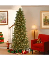 National Tree 6.5' Feel Real Jersey Fraser Pencil Slim Fir Tree with 550 Clear Lights