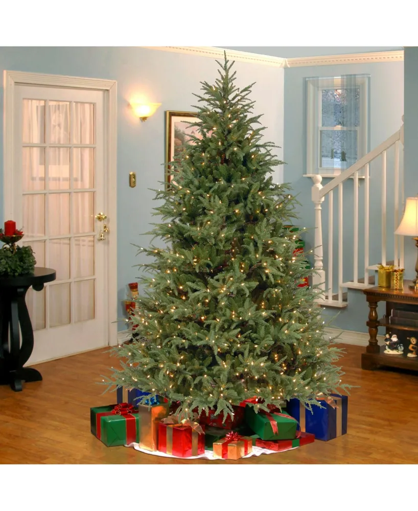 National Tree 7.5' "Feel Real" Frasier Grande Hinged Tree with 1000 Dual Led Lights