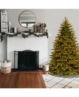 National Tree Company 6.5' Feel Real Nordic Spruce Hinged Tree with 750 Clear Lights