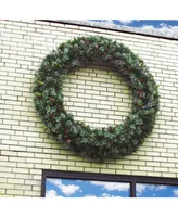 National Tree Company 60" Wintry Pine Wreath with Clear Lights