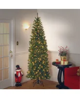 National Tree 7.5' Kingswood Fir Slim Hinged Tree with 450 Dual Color(R) Led Lights + PowerConnect System-9 Functions