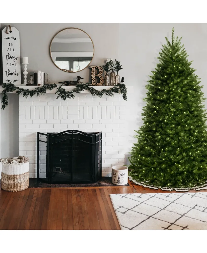 National Tree 6.5' Dunhill Fir Hinged Tree with Clear Lights