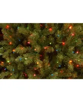 National Tree 7.5' Dunhill Fir Hinged Tree with 750 Multi Lights