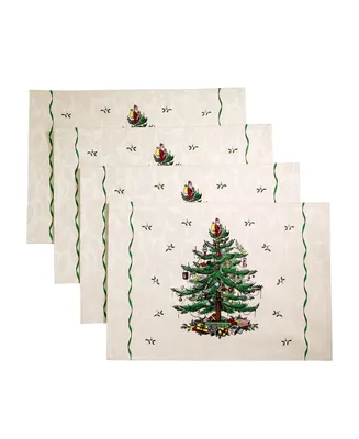 Spode Christmas Tree Placemats, Set of 4