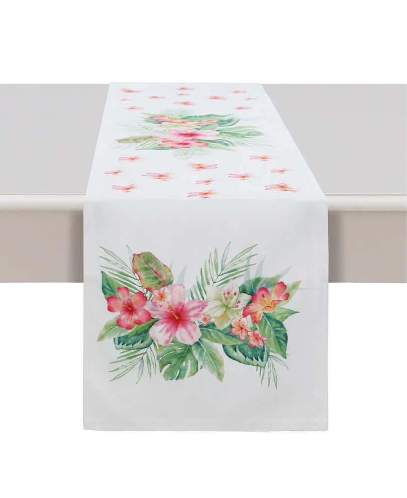 Laural Home Tropical Island 13x90 Table Runner