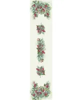 Laural Home Winter Garland Table Runner - 13"x 90"