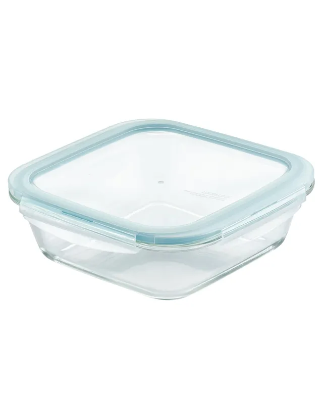 Locknlock Purely Better Glass Square Baker And Food Container With Lid,  8-inch X 8-inch