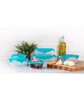 GraniteStone Stretch & Fresh 12-Pc. Food Storage Container Set with Silicone Lids