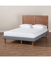 Allegra Mid-Century Modern Queen Size Platform Bed