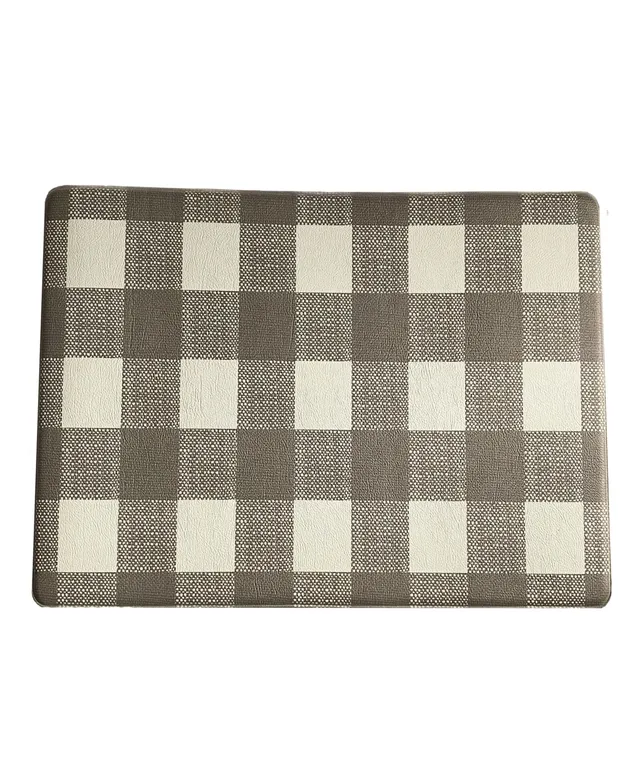 Achim Anti Fatigue Mat - Buffalo Check, Black