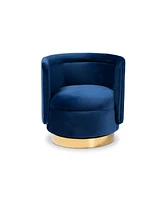 Saffi Glam and Luxe Swivel Accent Chair