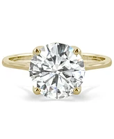 Moissanite Round Solitaire Ring (2-3/4 ct. tw. Diamond Equivalent) 14k White Gold or Yellow