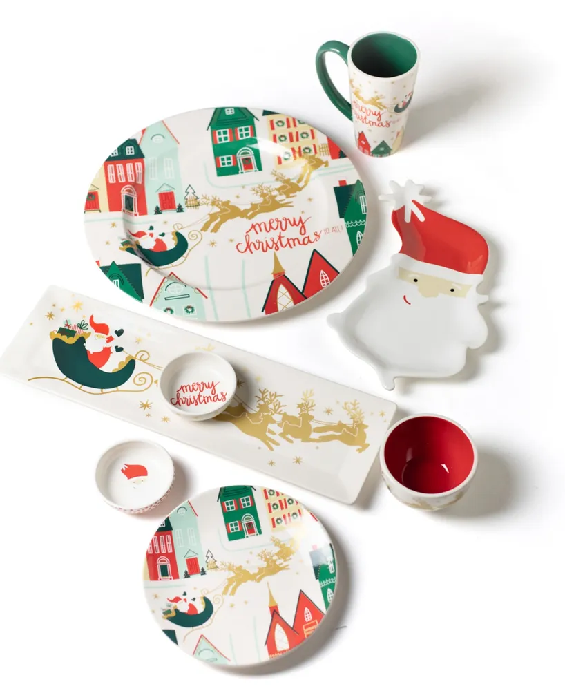 Coton Colors Retro Santa Platter