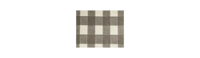 Farmhouse Living Buffalo Check Rustic Comfort Anti Fatigue Kitchen Mat -  18 x 30 - Grey/White - Elrene Home Fashions