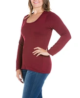 Women's Plus Size Long Sleeves T-Shirt