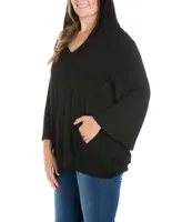 Women's Plus Trendy Oversized Fashion Hoodie Top