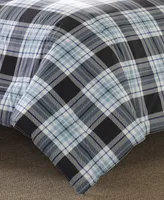 Eddie Bauer Lewis Plaid Atlantic Duvet Cover Set, King