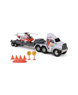 FunRise Mighty Fleet Titans Flatbed Truck with Helicopter